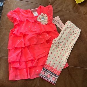 Little Lass Capri and blouse toddler set